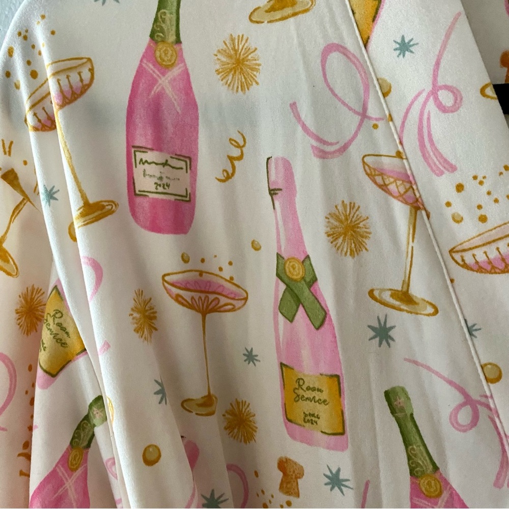 Room Service Champagne Robe with Tie - L/XL - Picture 3 of 4